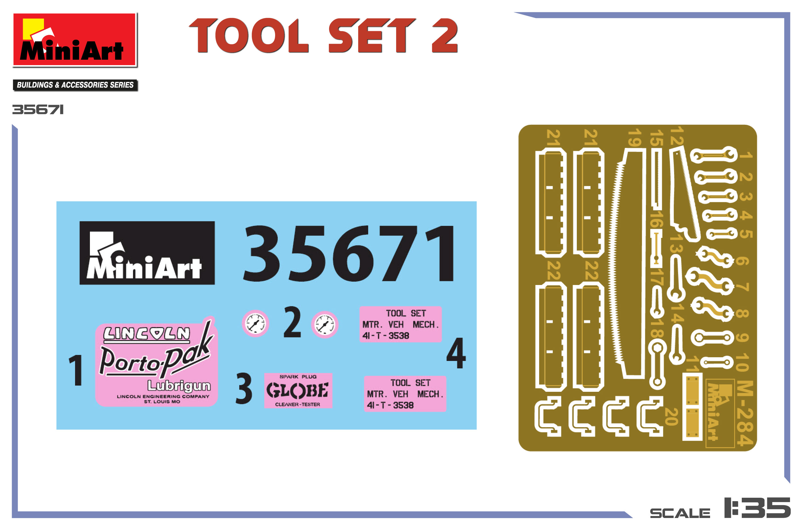 Miniart 1/35 Tool  Set 2 # 35671