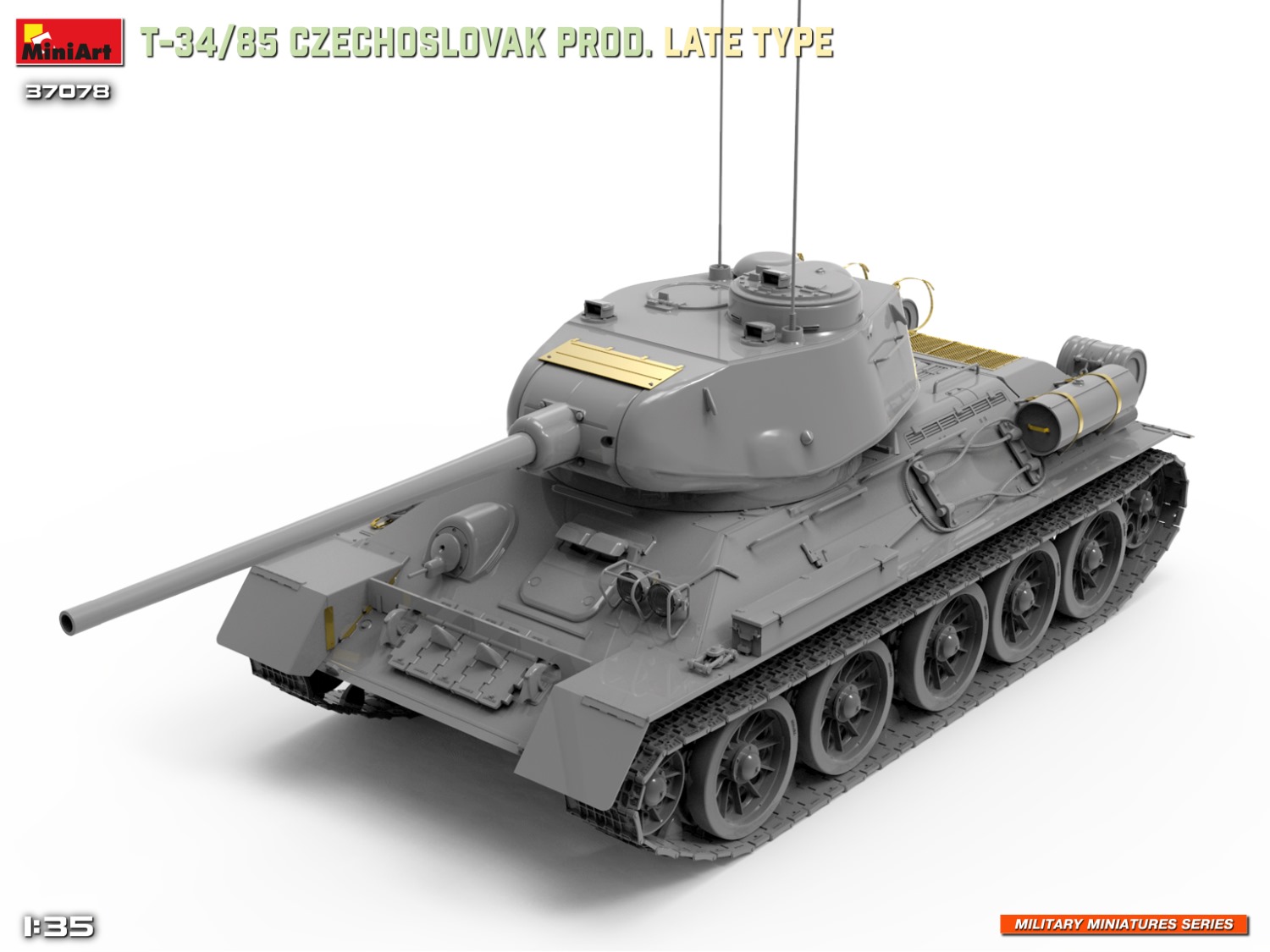Miniart 1/35 T34/85 Czechoslovak Prod, Late Type # 37078