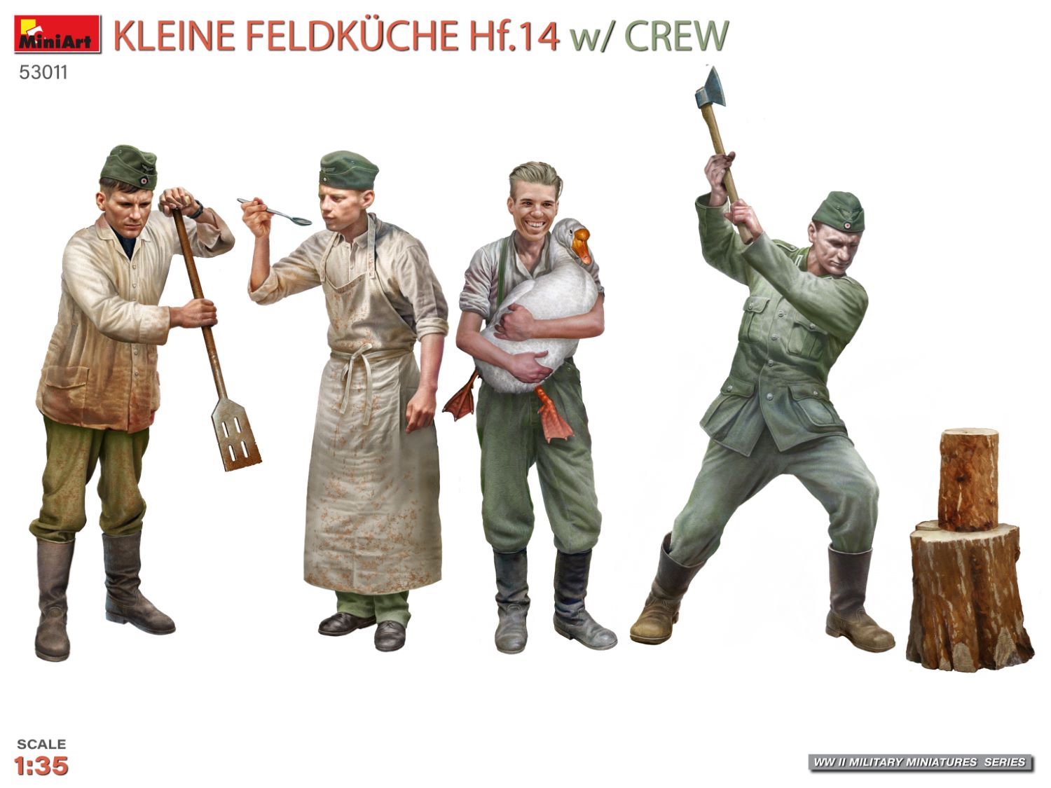 Miniart 1/35 Kleine Feldkuche HF.14 w/ Crew # 53011