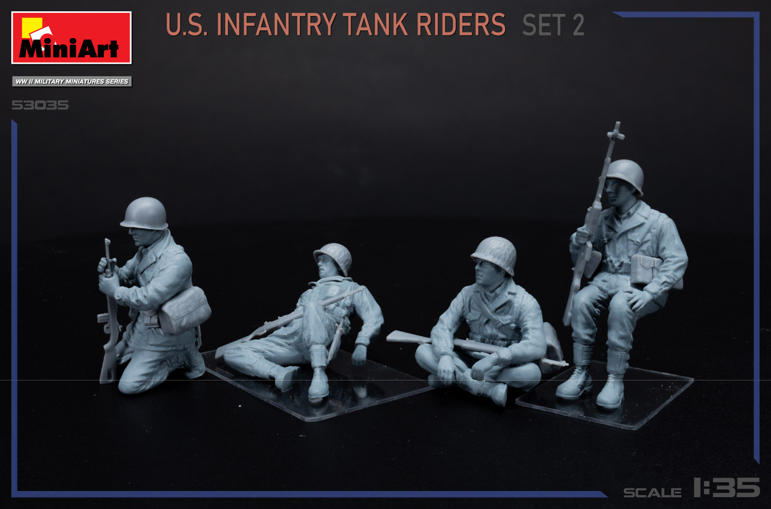 Miniart 1/35 US Infantry Tank Riders Set 2 # 53035