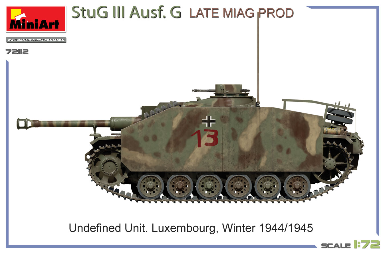 Miniart 1/72 StuH 42 Ausf. G Late Miag Prod # 72112