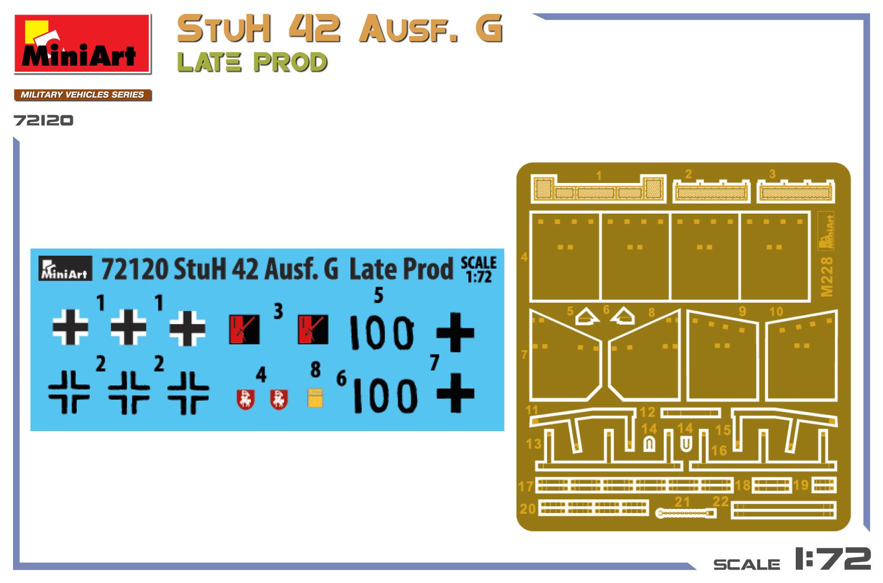 Miniart 1/72 StuH 42 Ausf. G Late Prod # 72120