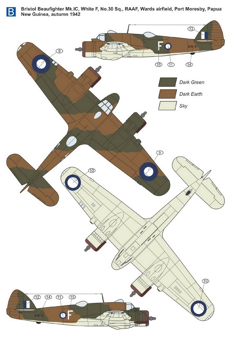Mark I Models 1/144 Bristol Beaufighter Mk.IC 'Coastal Patrol' # 14435