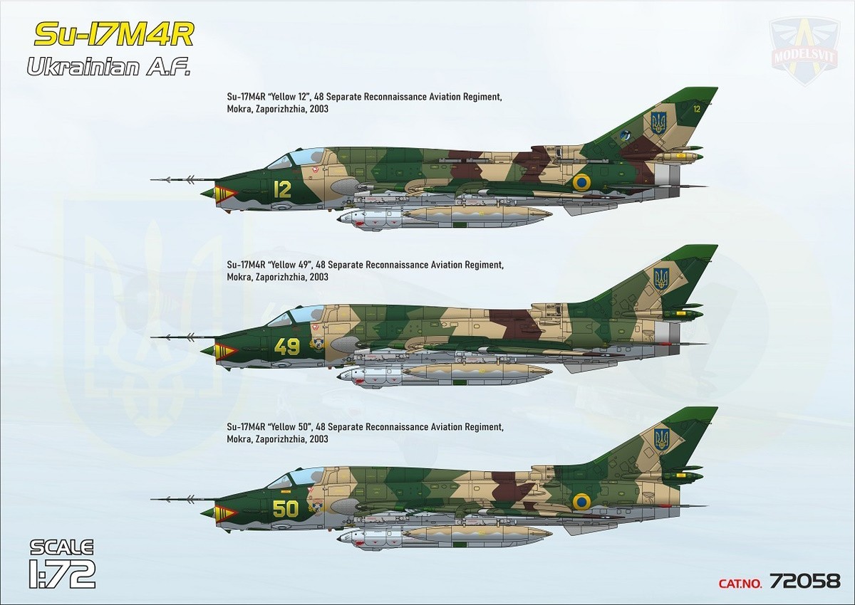 Modelsvit 1/72 Sukhoi Su-17M4 Ukrainian A.F. # 72058