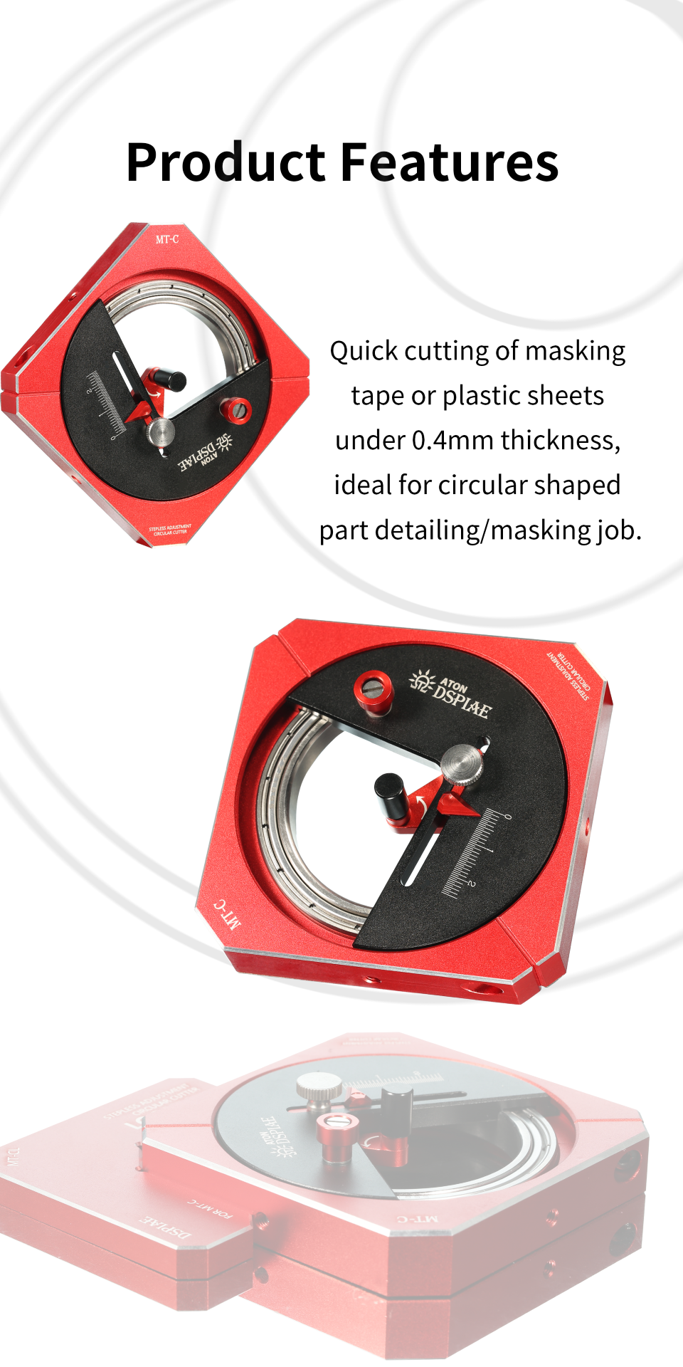 Dspiae Stepless Adjustment Circular Cutter # MT-C