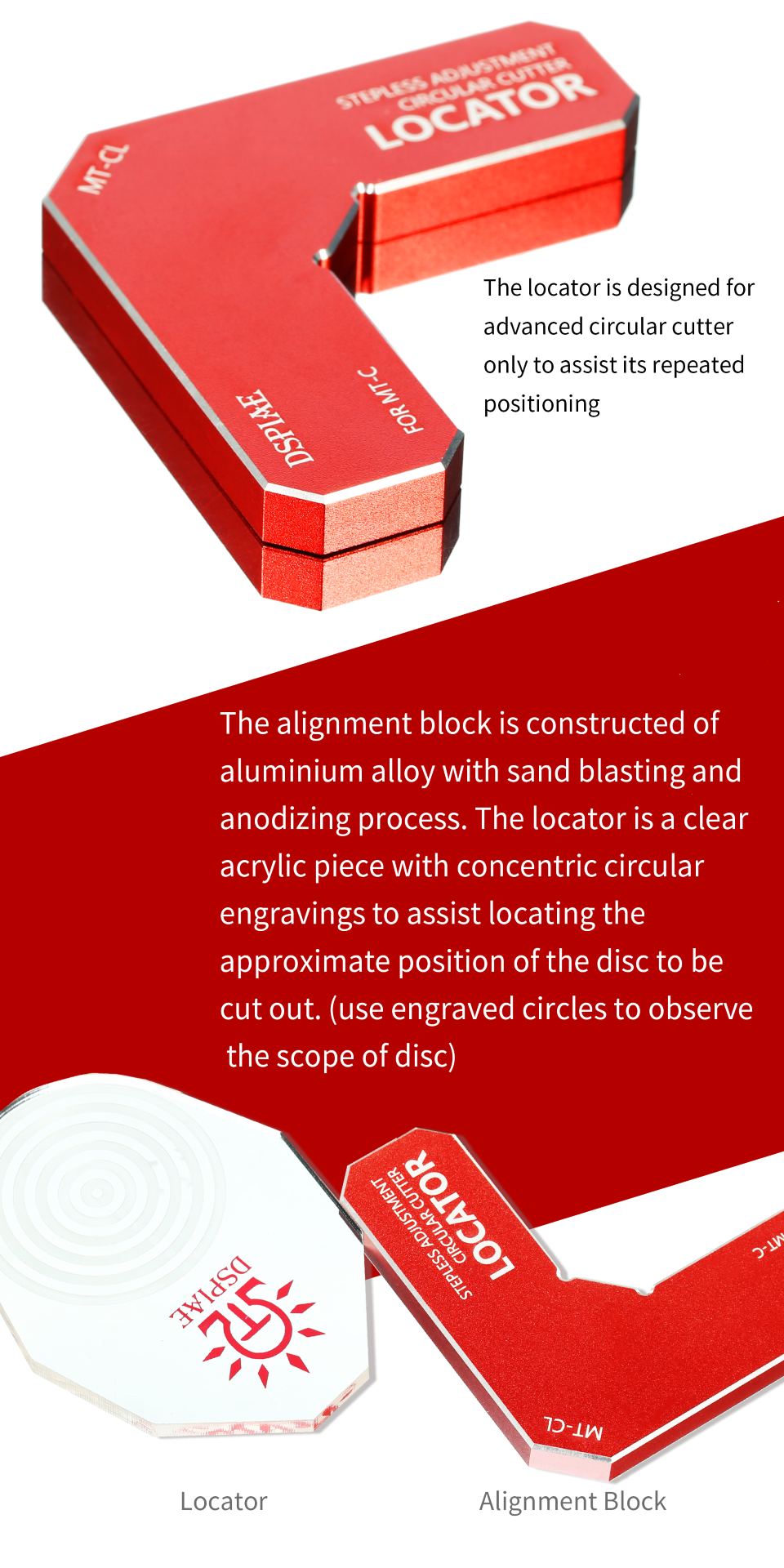 Dspiae Stepless Adjustment Circular Cutter # MT-C