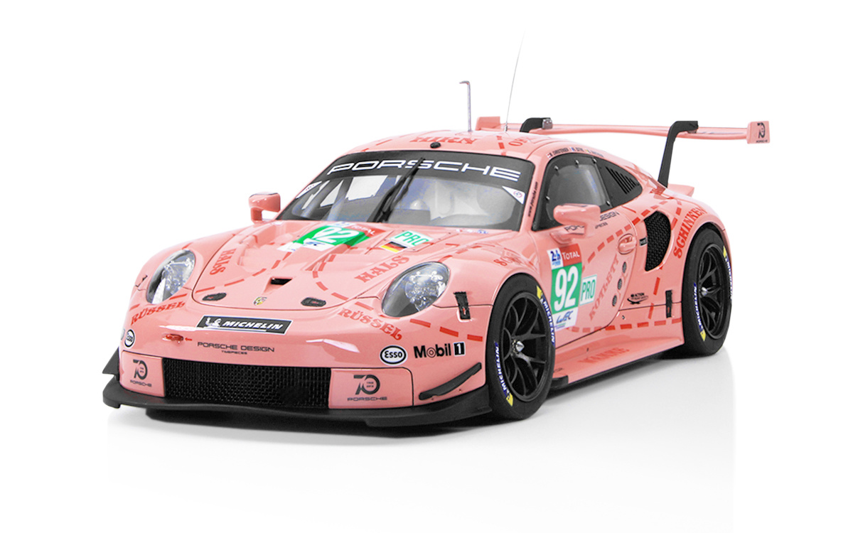 NuNu 1/24 Porsche 911 RSR 2018 LM GTE Class Winner 991 RSR "Pink Pig" # 24040