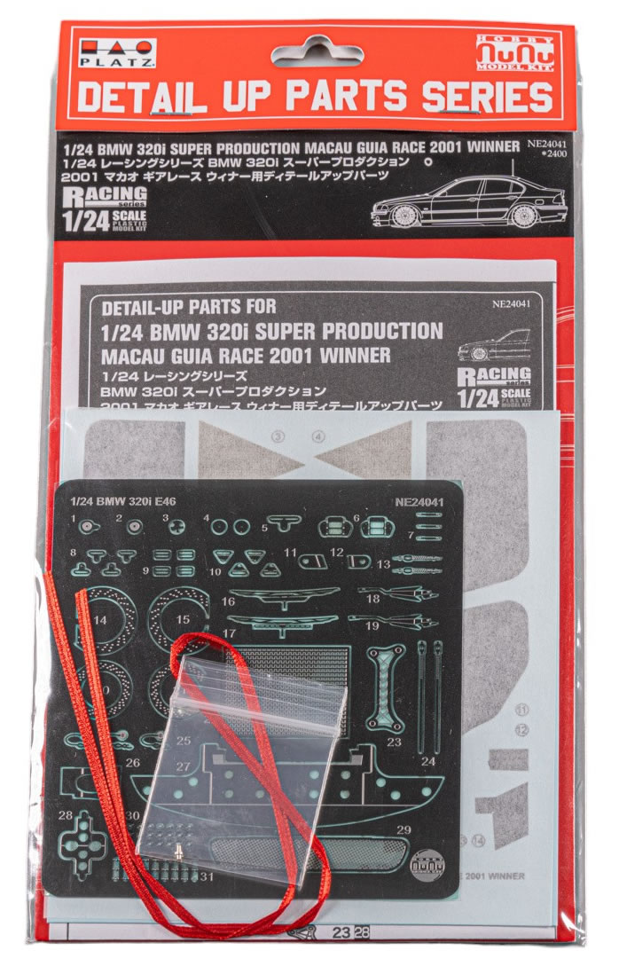 NuNu 1/24 Etching Detail Parts: BMW 320I E46 Macau Guia Race 2001 Winner # 24041E