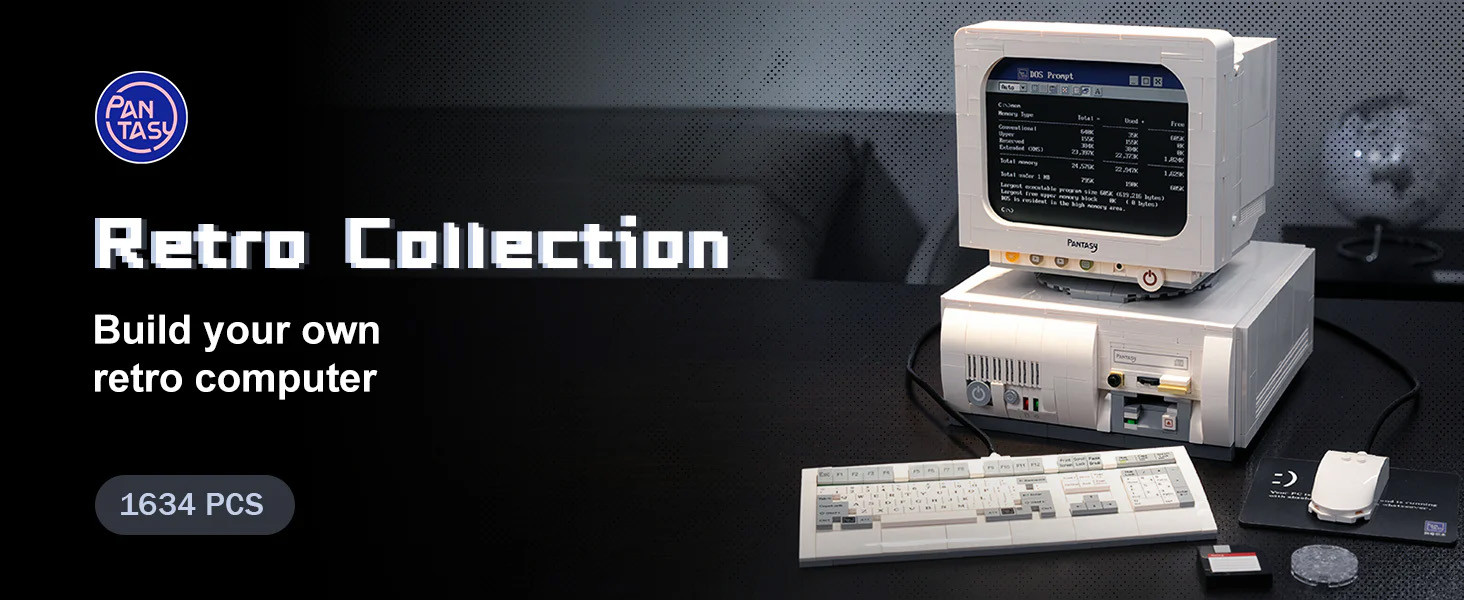 PANTASY Retro 90s Desktop PC - 1634 pcs # 85005