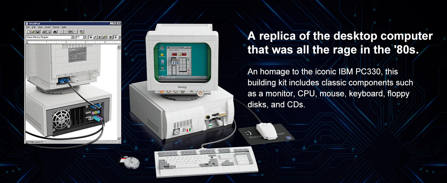 PANTASY Retro 90s Desktop PC - 1634 pcs # 85005