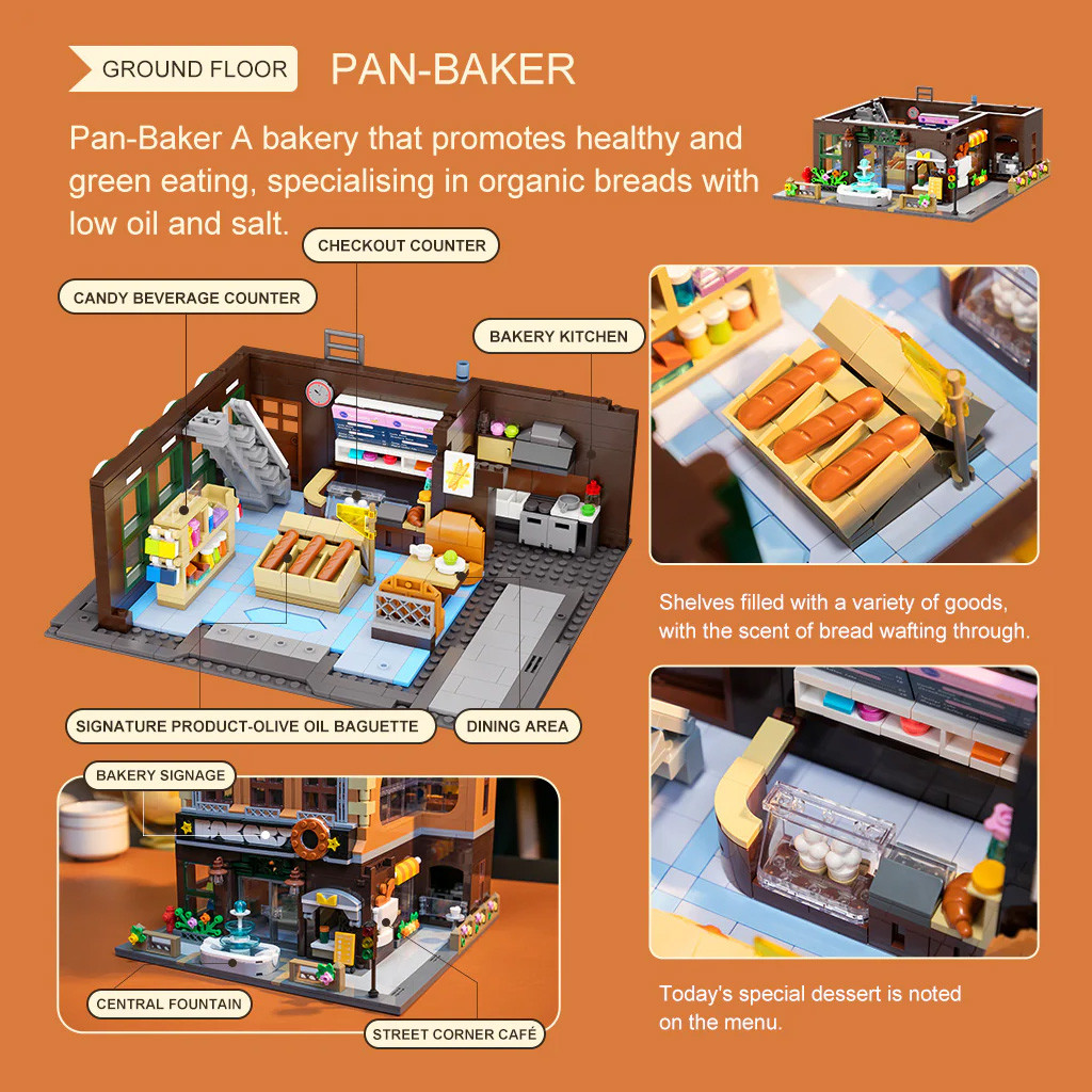 PANTASY Bakery (4-Storey Building) - 2663 pcs # 85013