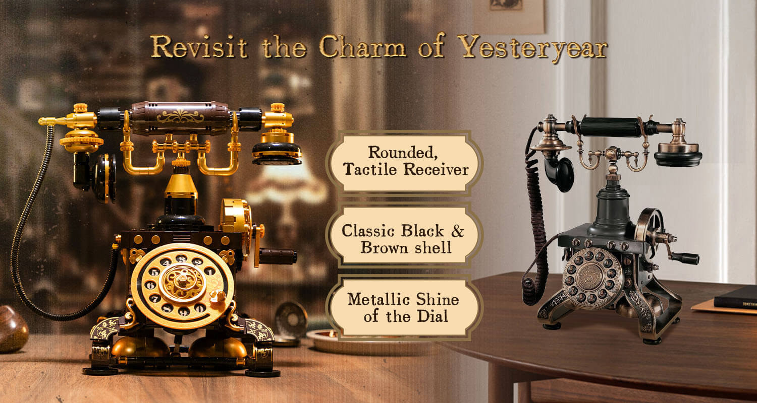 PANTASY Retro Rotary Telephone - 766 pcs # 85018