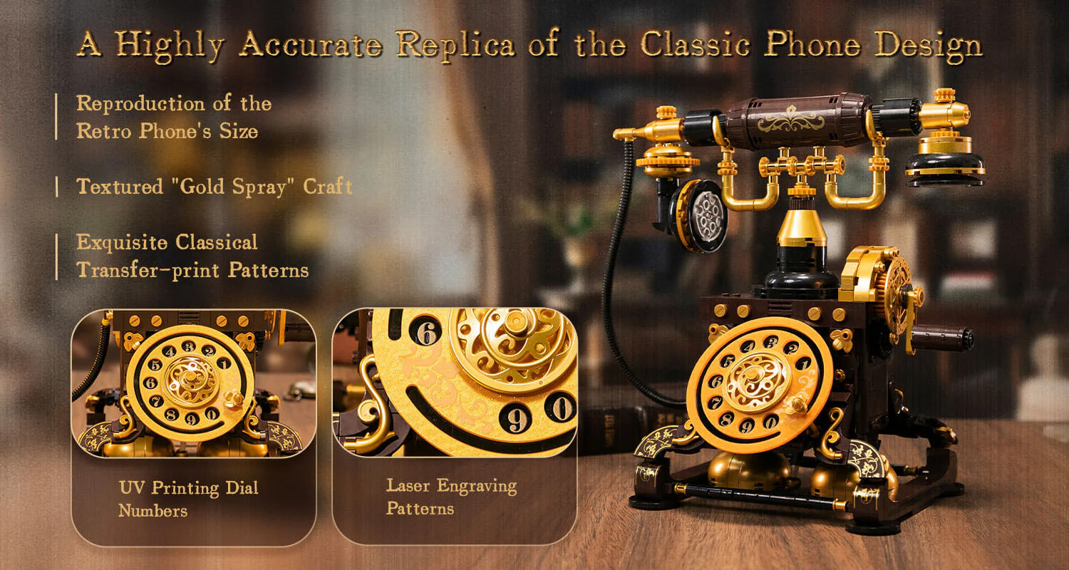 PANTASY Retro Rotary Telephone - 766 pcs # 85018