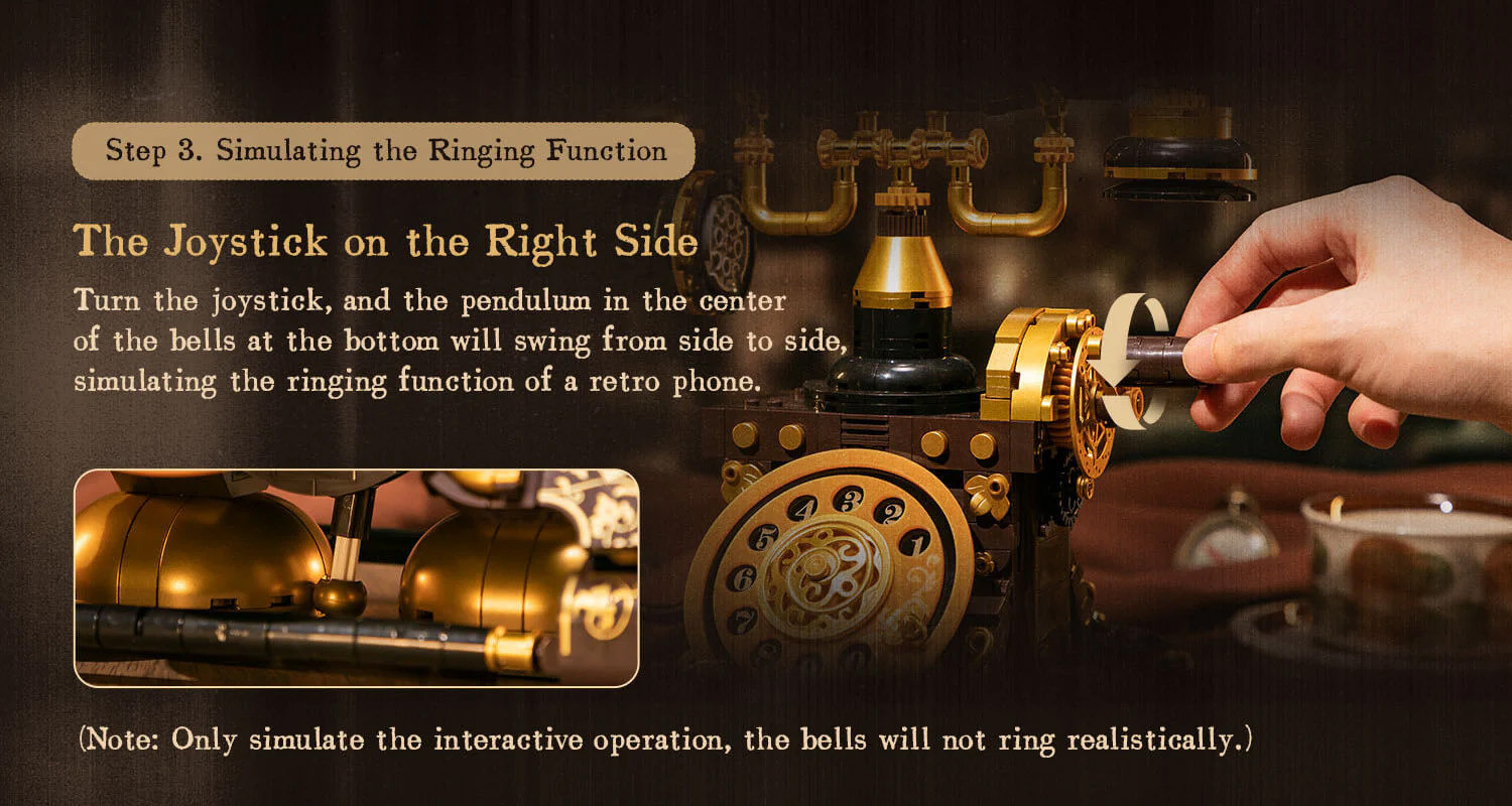 PANTASY Retro Rotary Telephone - 766 pcs # 85018