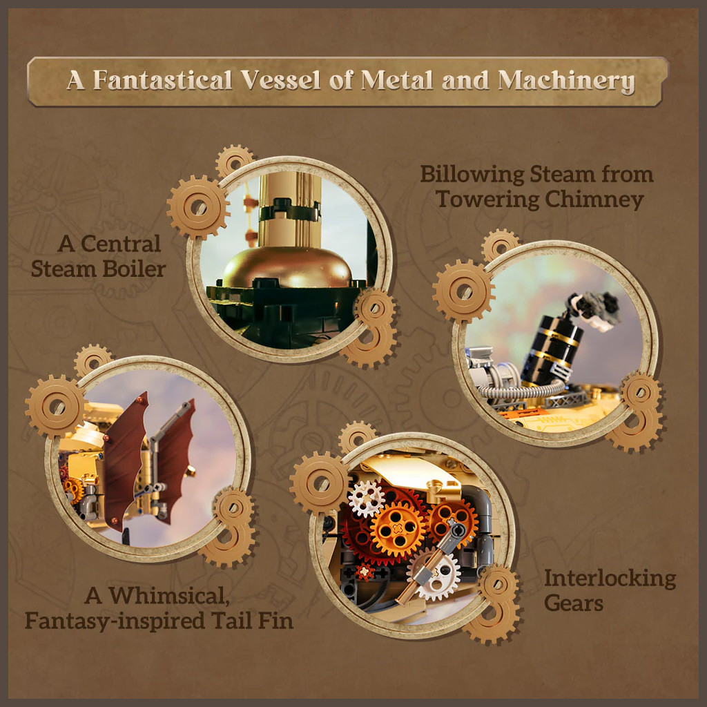 PANTASY Steampunk Airship - 1949 pcs # 85021