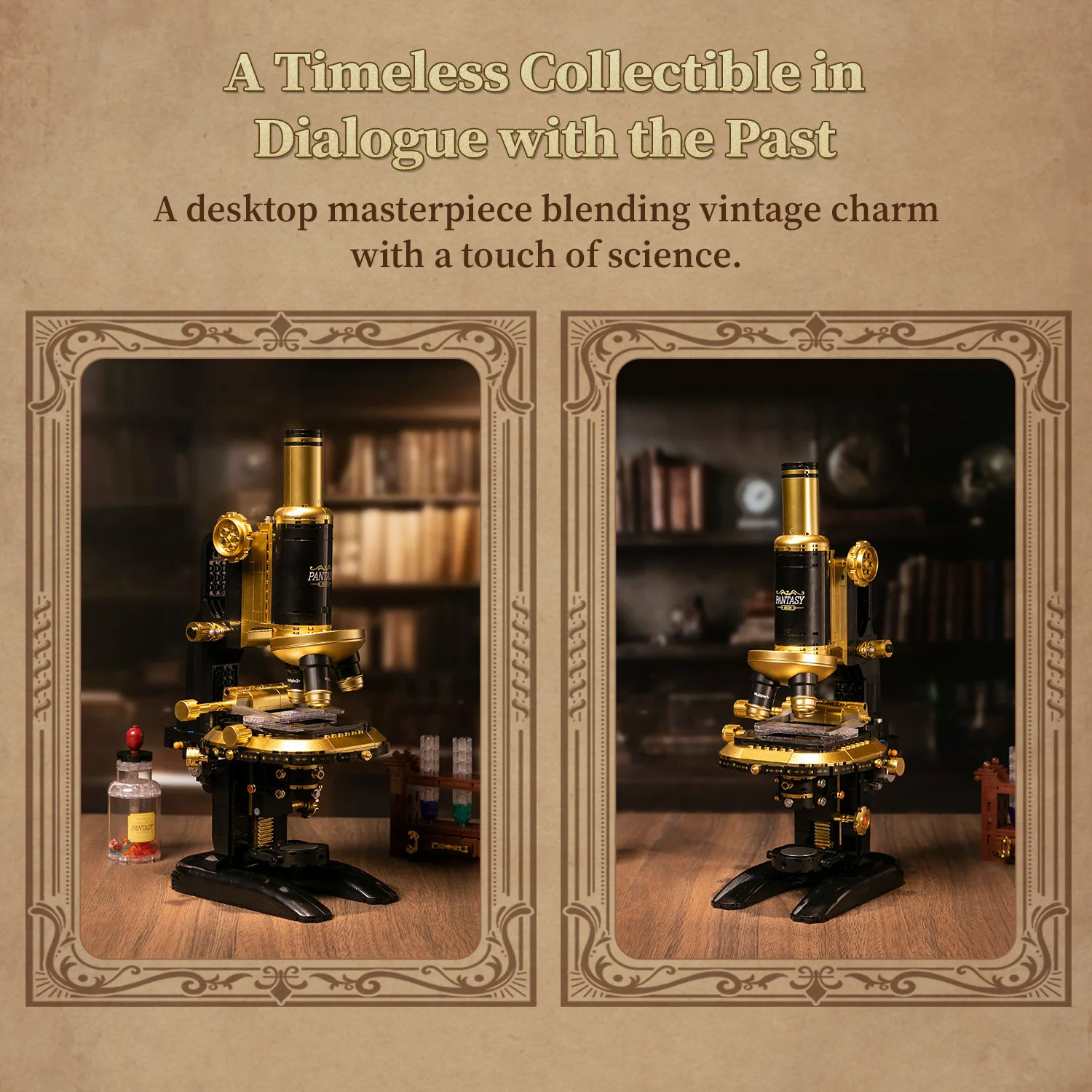 PANTASY Retro Microscope with Accessories # 85034