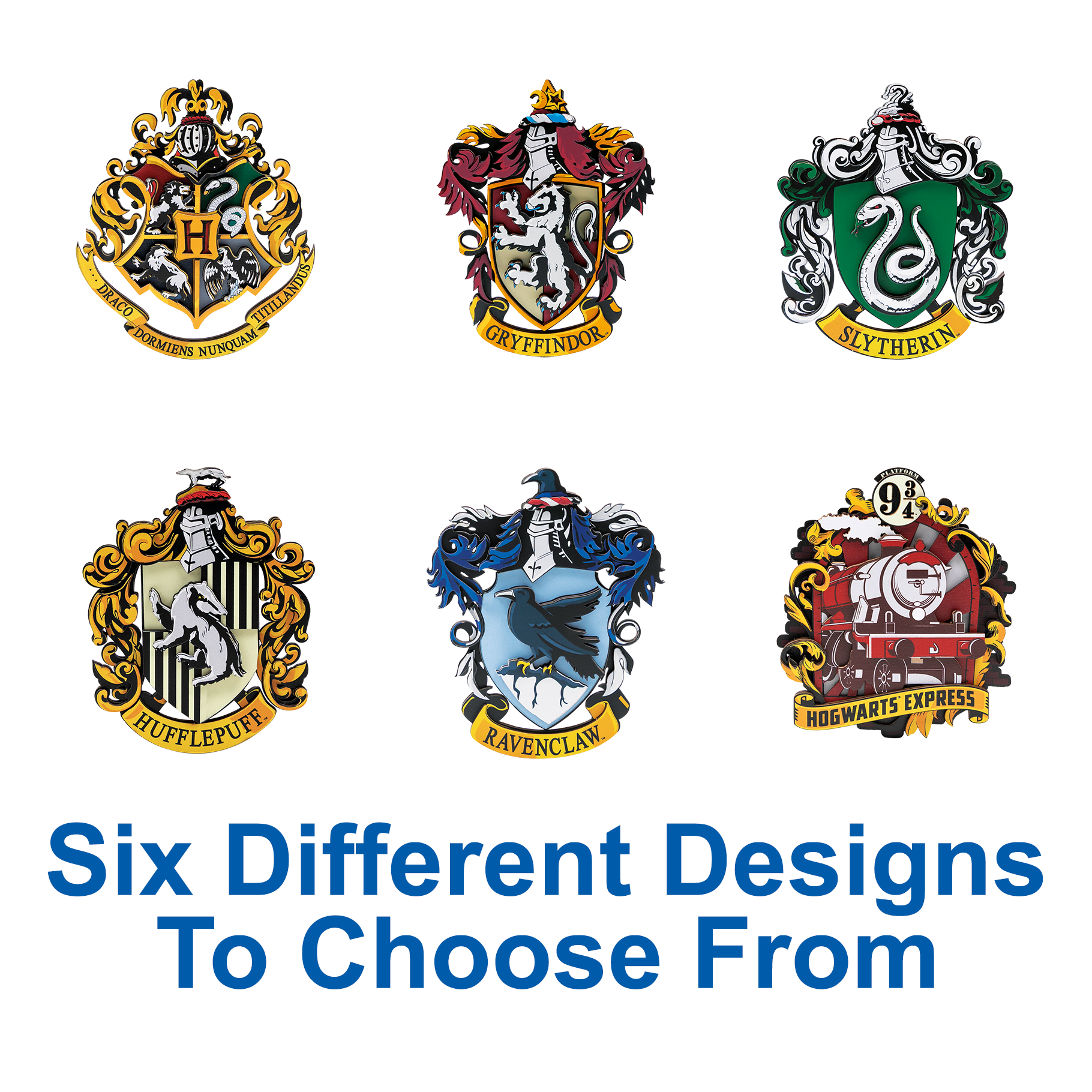 PUREMIND Harry Potter Magnetic Coat of Arms (6 Designs) # 1650
