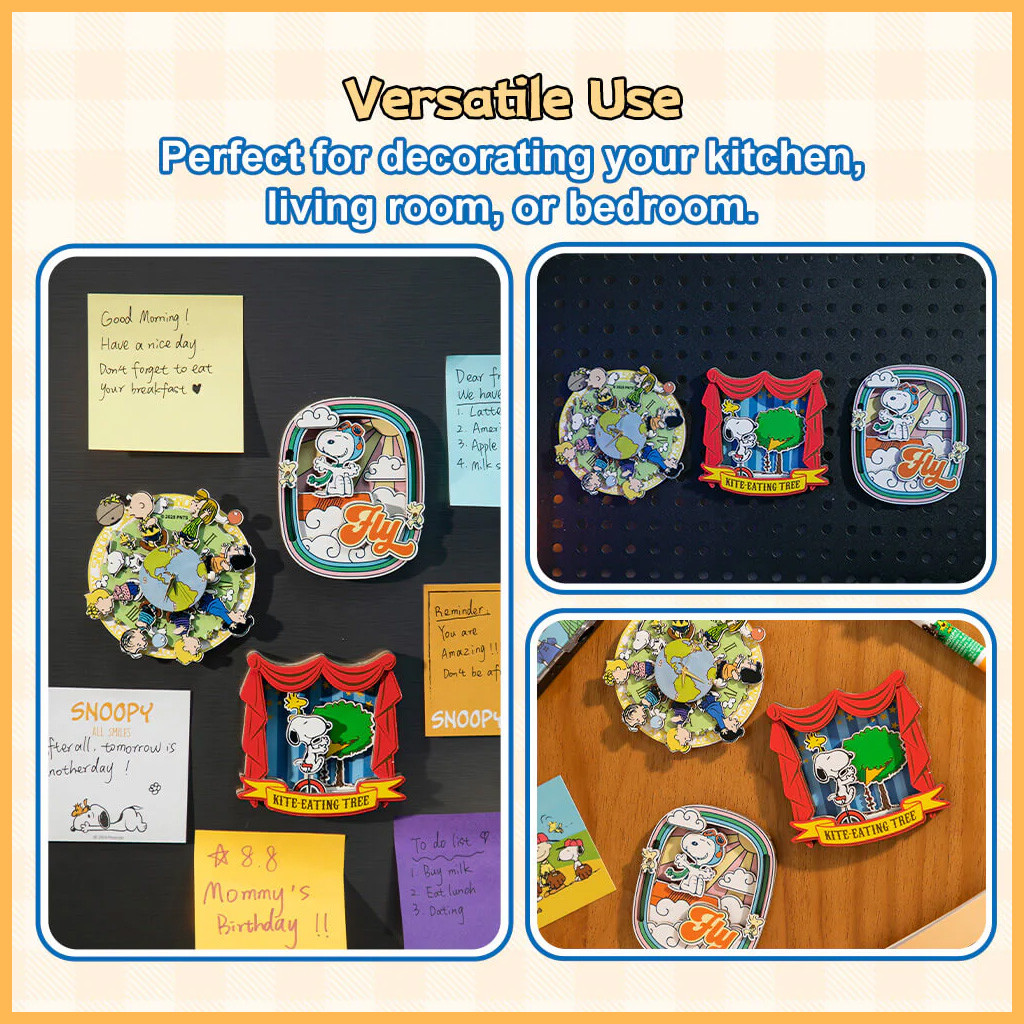 PUREMIND Peanuts&trade; Snoopy's Circus Adventure Wooden Magnet # 2202