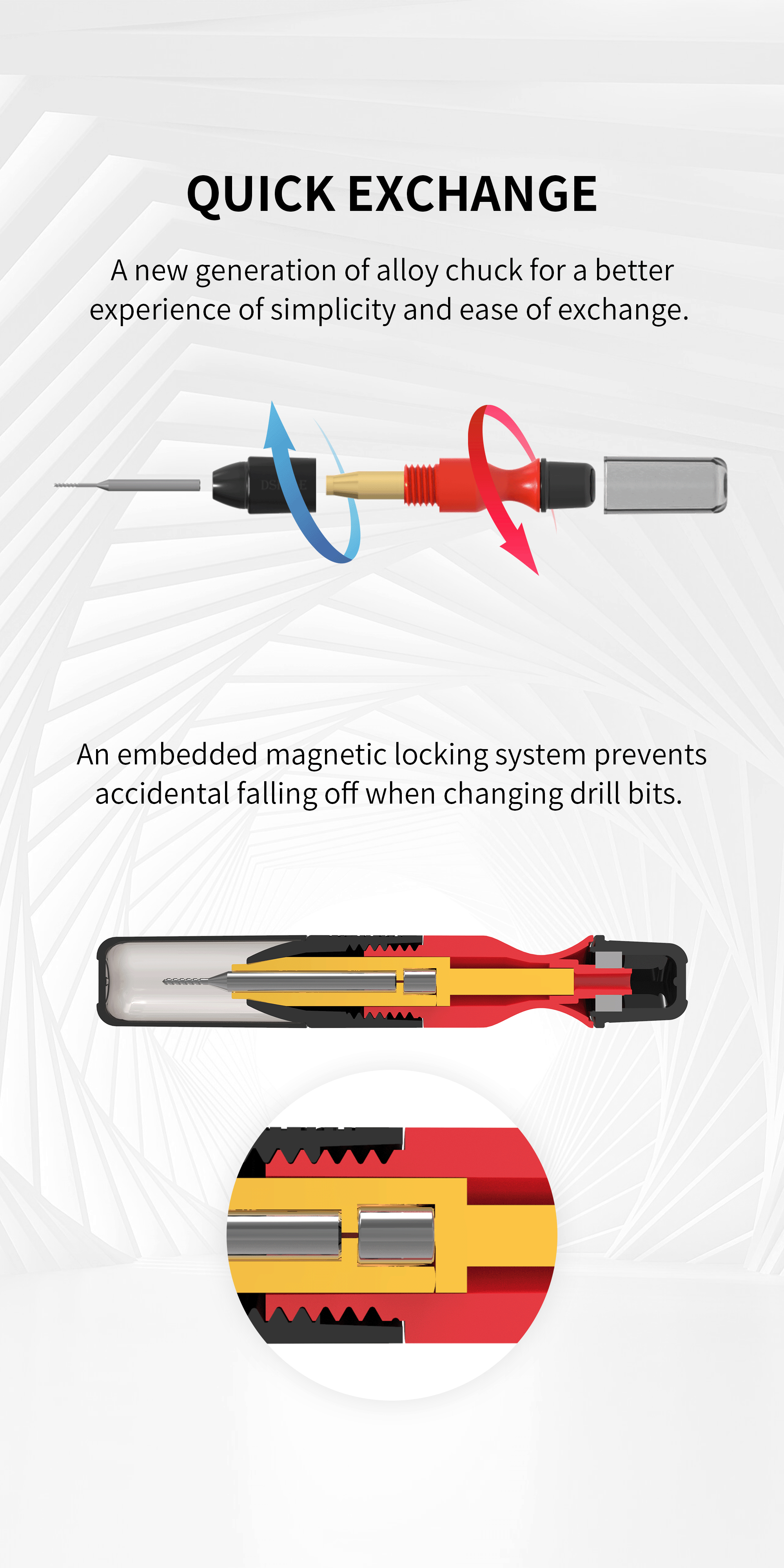 Dspiae 3.175mm General Purpose Hand Drill # PT-HD
