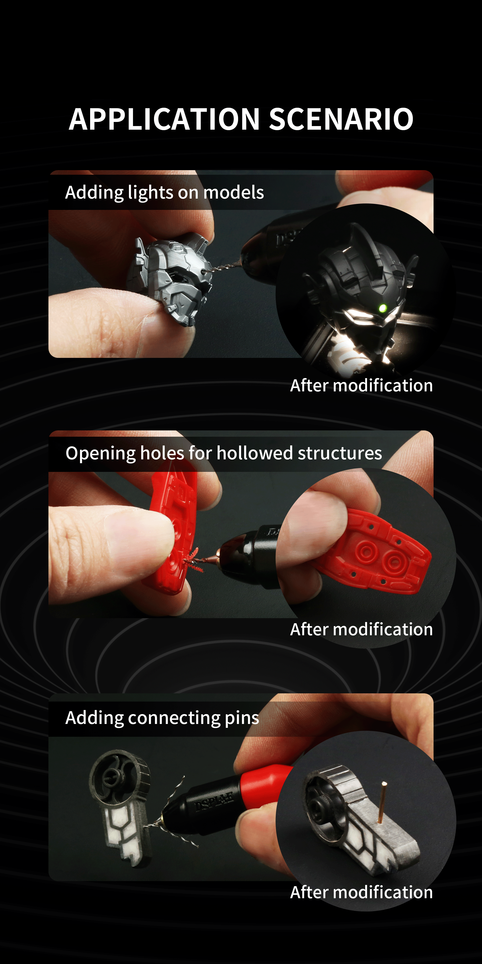 Dspiae 3.175mm General Purpose Hand Drill # PT-HD