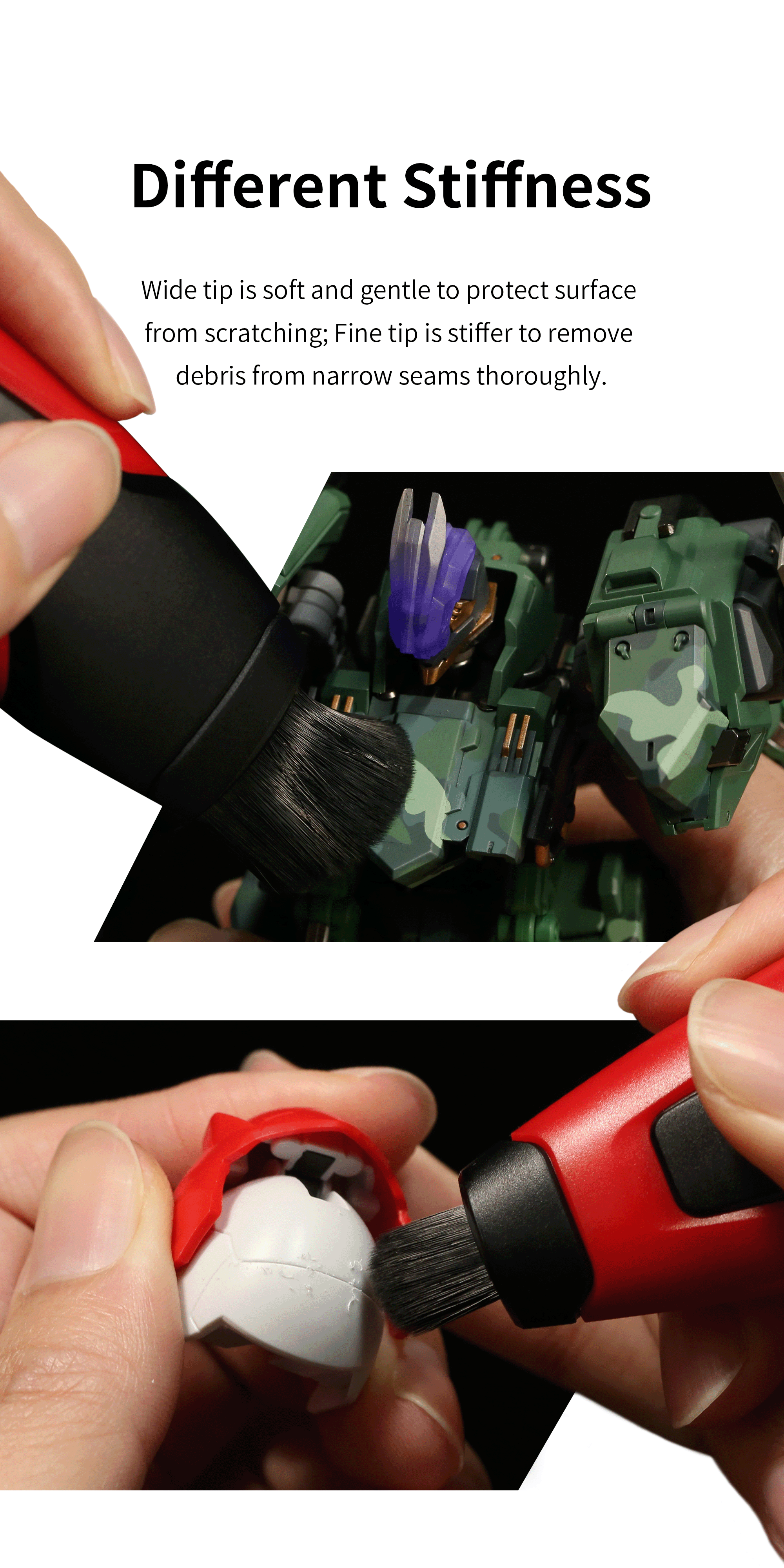 Dspiae Retractable Dust Brush # PT-RDB