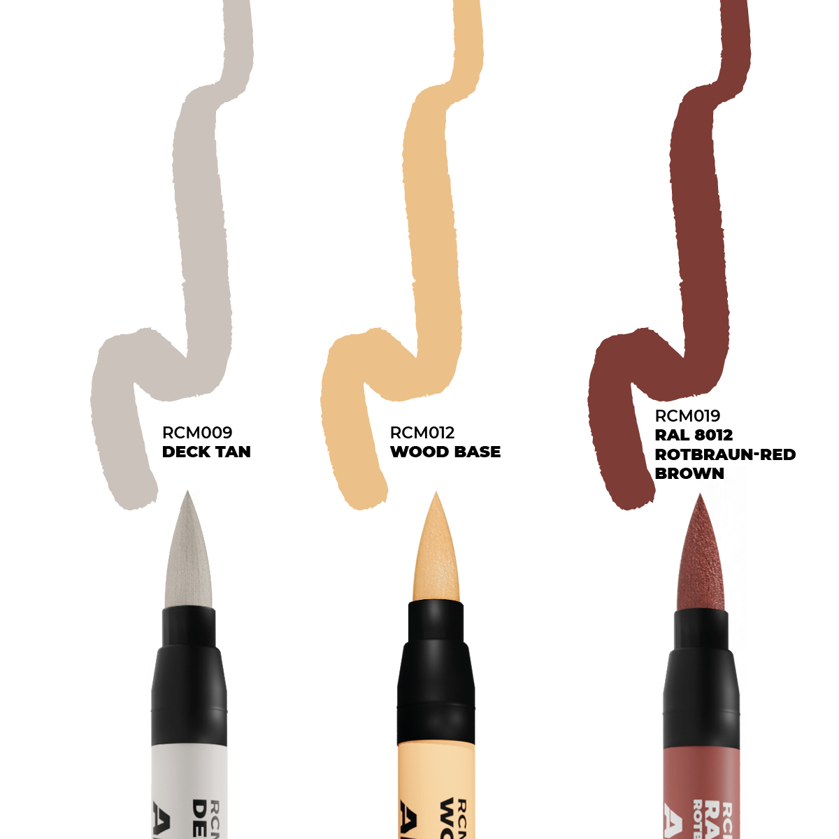 AK Interactive Real Colours Paint Markers Ships And Decks Set # M104