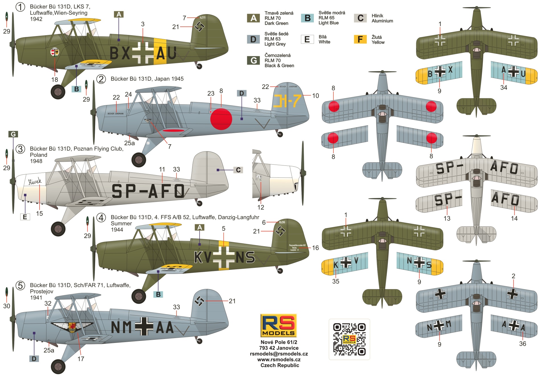 RS Models 1/72 Bucker Bu-131D # 48015