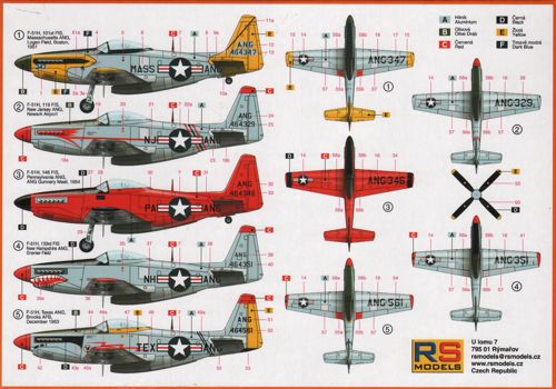 RS Models 1/72 North-American P-51H Mustang Air National Guard # 92148