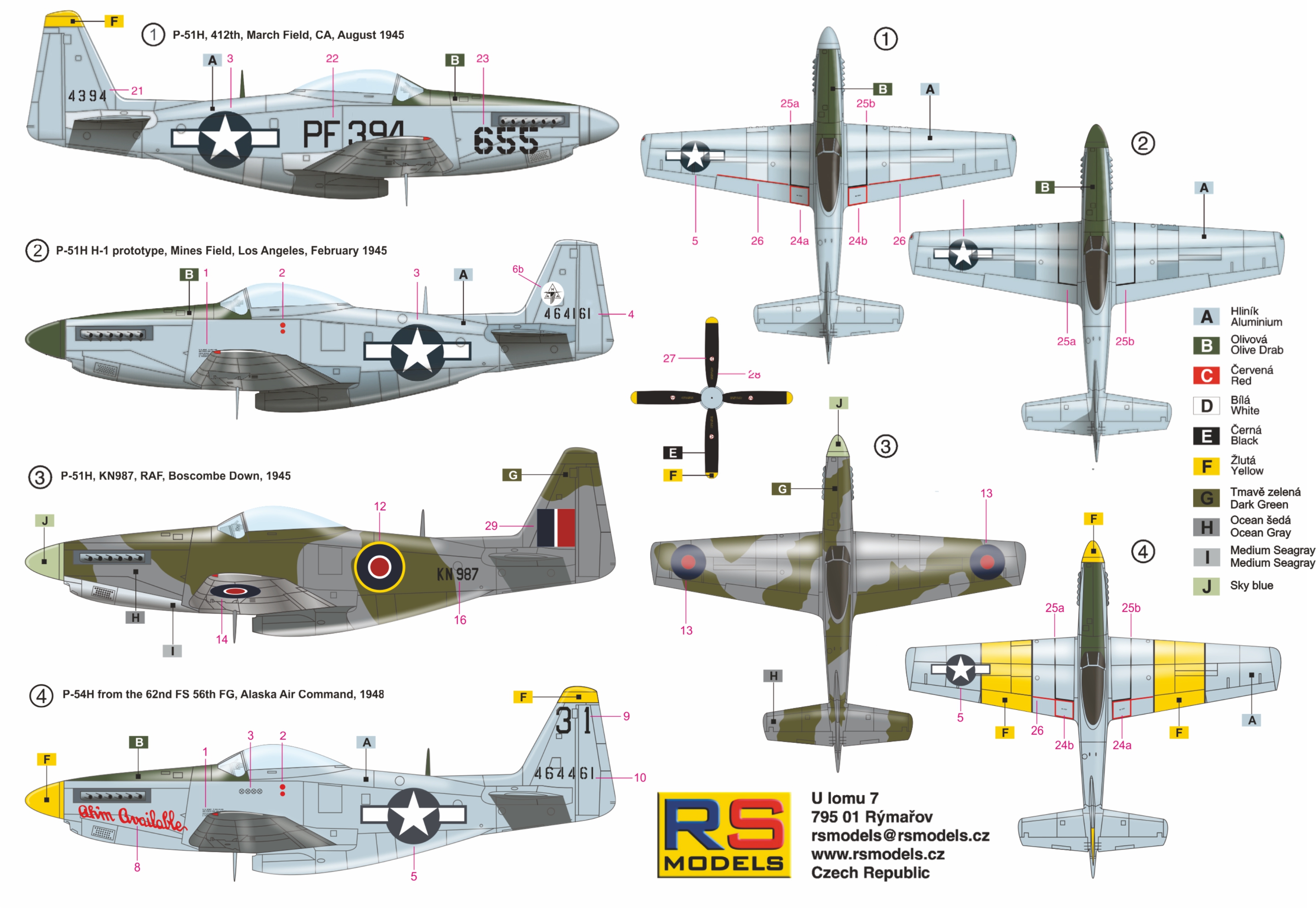 RS Models 1/72 North-American P-51H Mustang # 92219
