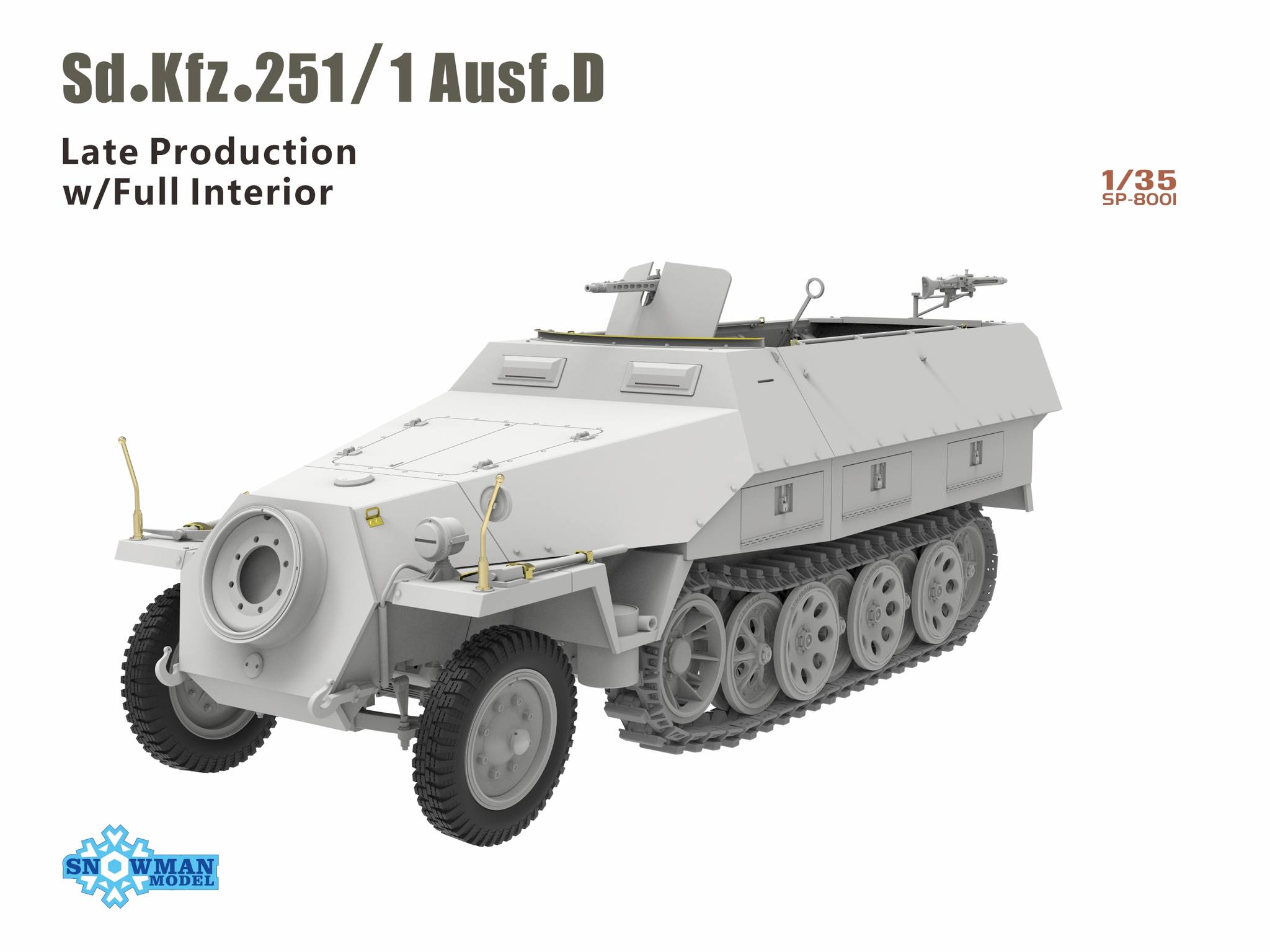 Snowman Model 1/35 Sd.kfz.251/1 Ausf.D # 8001