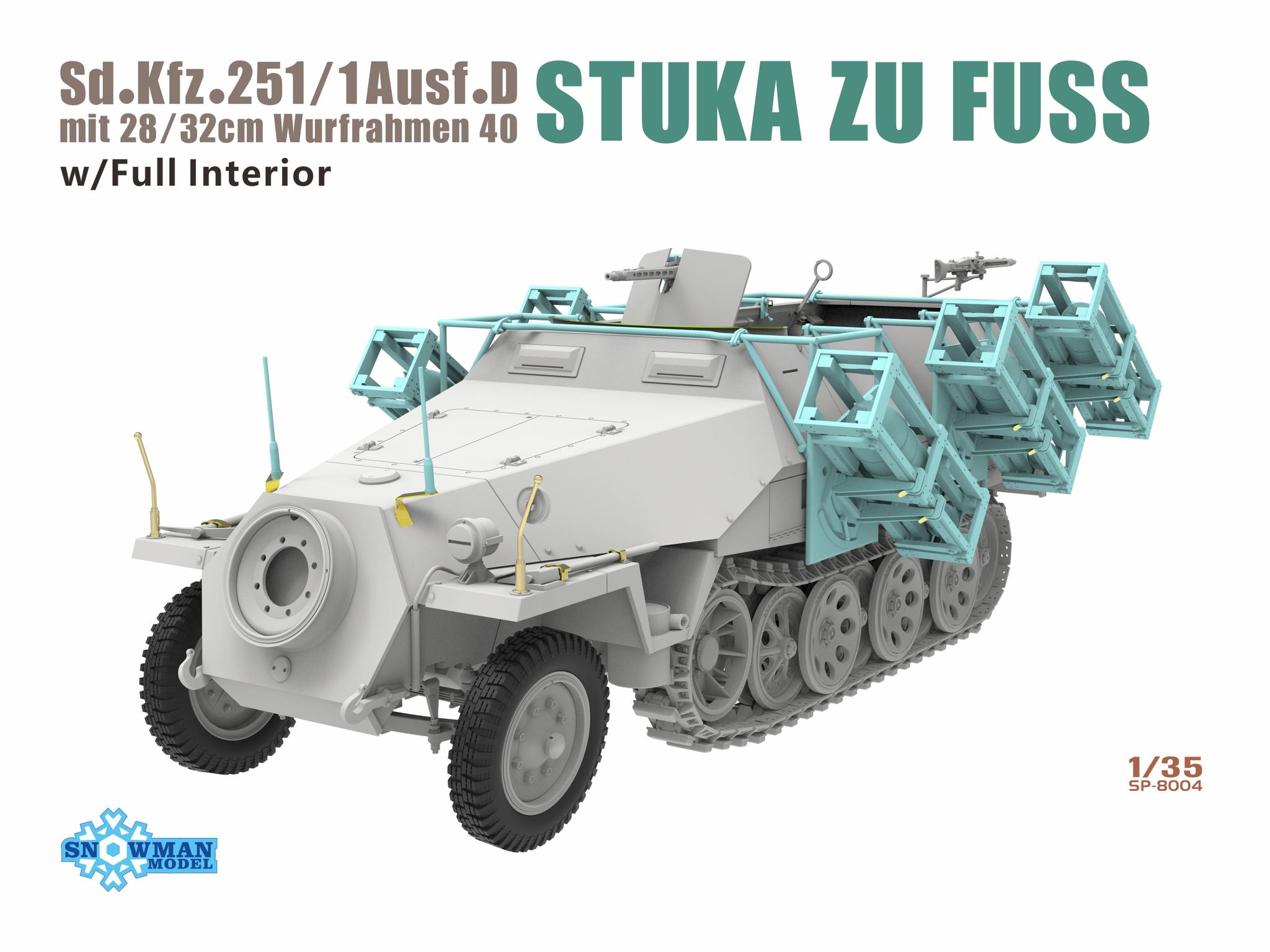 Snowman Model 1/35 Stuka zu Fuss Sd.Kfz 251/1 Ausf D (Late Production) # 8004
