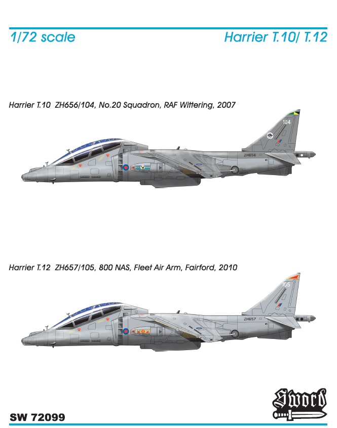 Sword 1/72 BAe Harrier T.10/12 # 72099