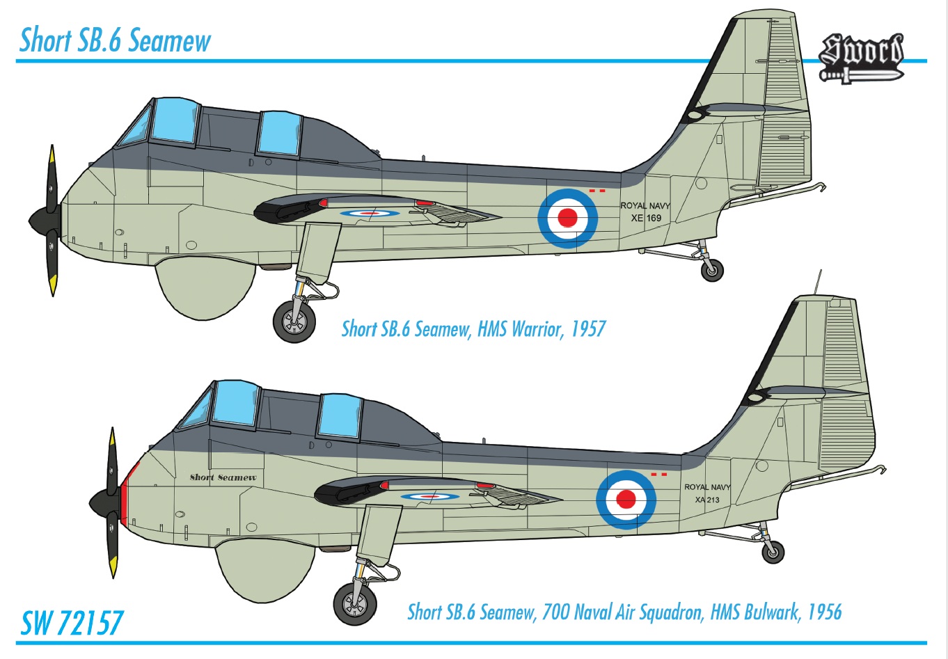 Sword 1/72 Short SB.6 Seamew model kit