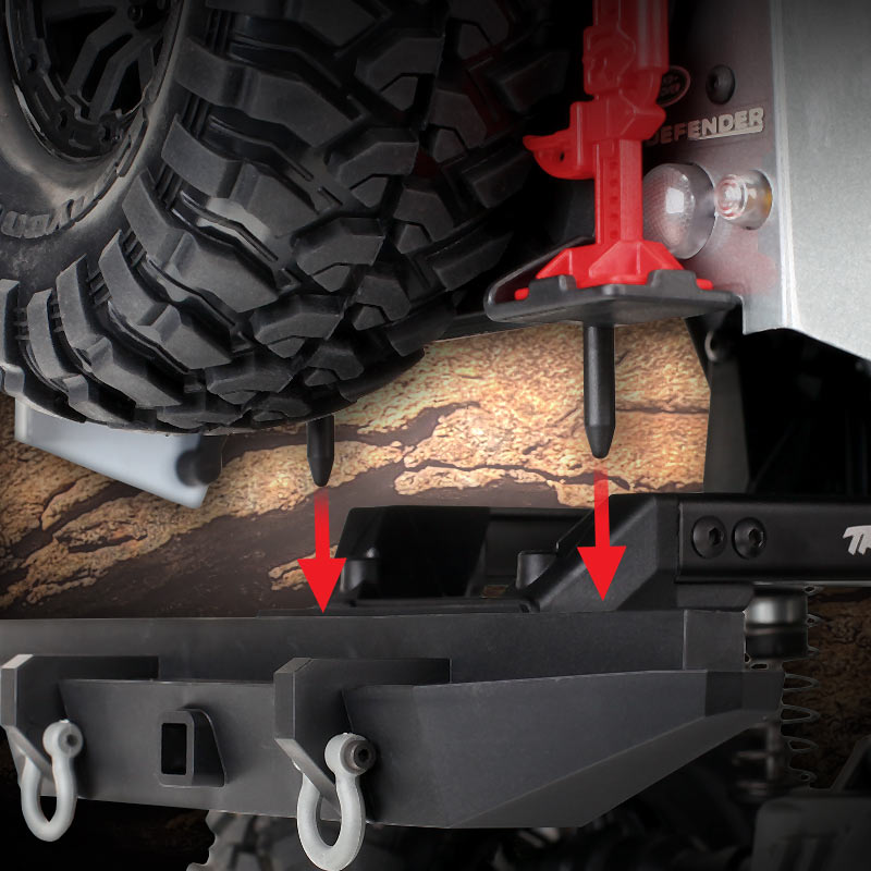 Traxxas 1/10 TRX-4 Land Rover Defender 4X4 Secure Body Mounting System