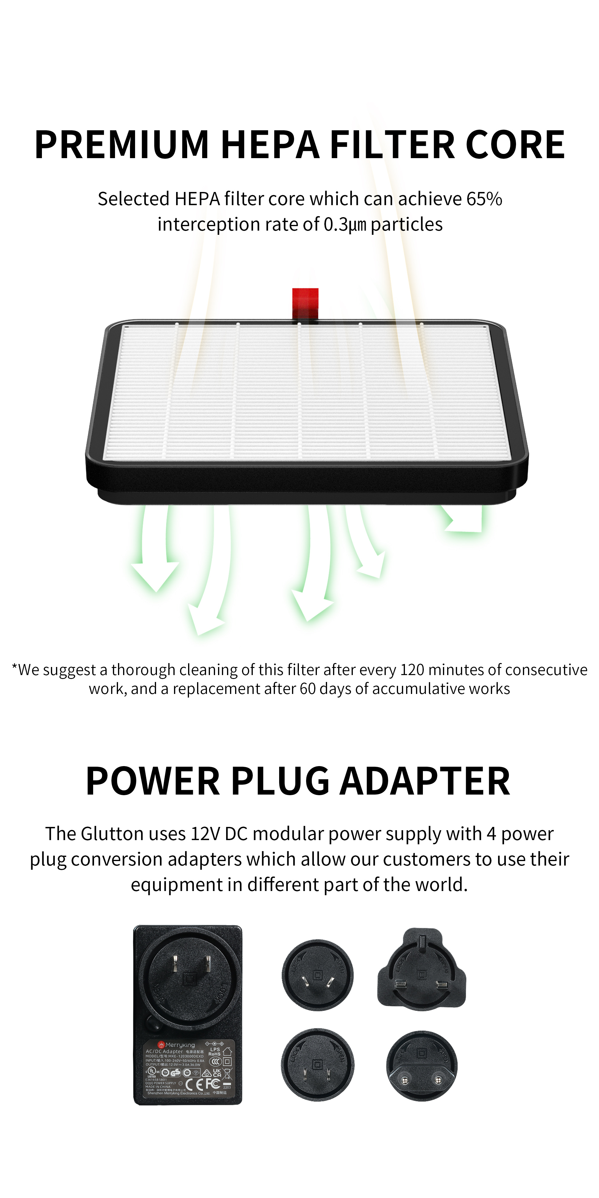 Dspiae HEPA Filter For Sanding Dust Collector # T1-F01