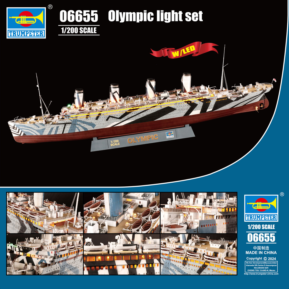 Trumpeter 1/200 USB LED Light Set for HMT Olympic (TRM03720) # 06655