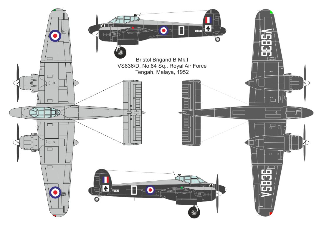 Valom 1/144 Bristol Brigand B Mk.I # 14432