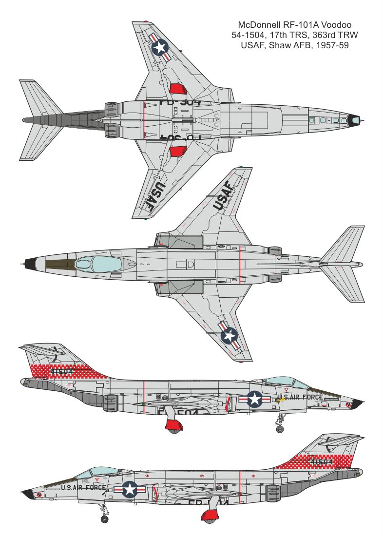 Valom 1/144 McDonnell RF-101A Voodoo # 14441
