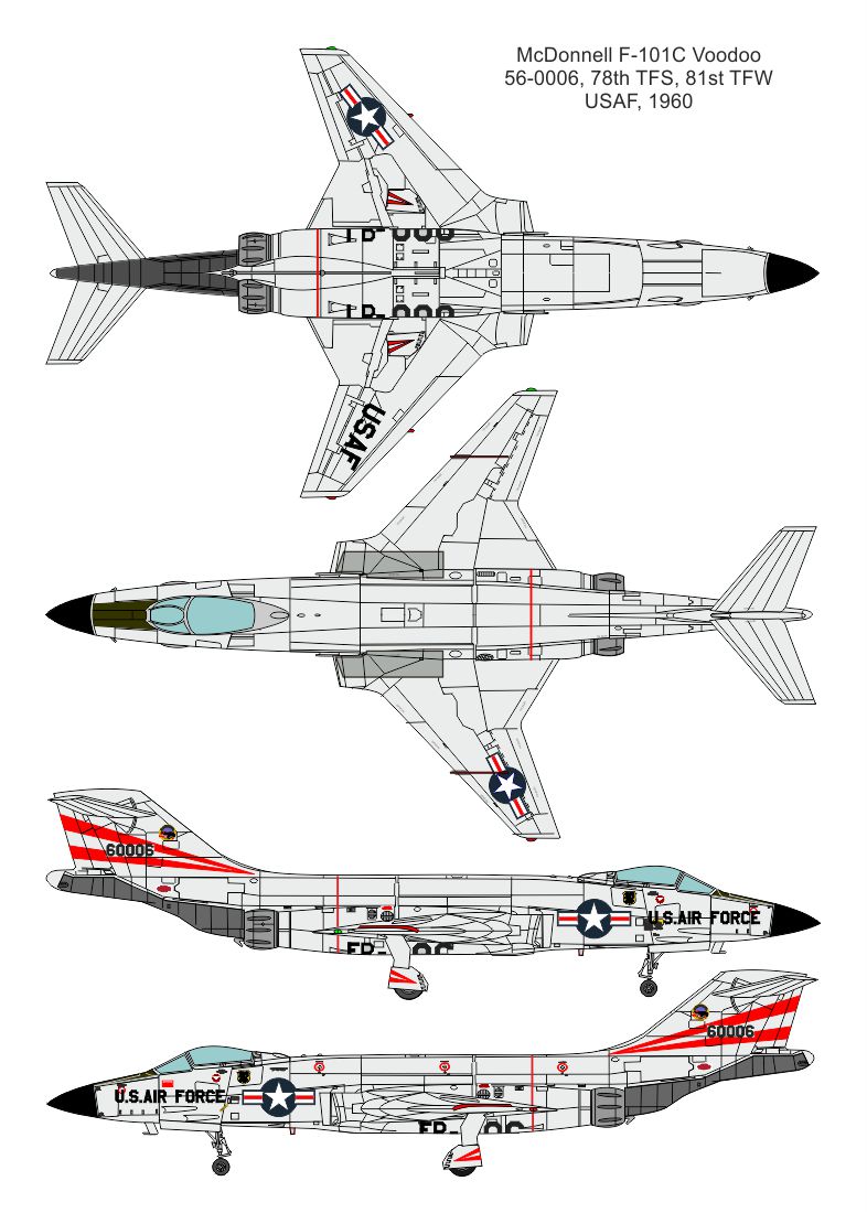 Valom 1/144 McDonnell F-101C Voodoo # 14442