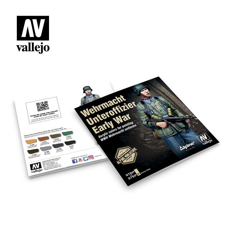 Vallejo MC Set Alpine Wehrmacht Unter (x8) & Figure # 70246
