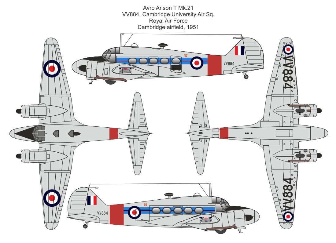 Valom 1/72 Avro Anson T.21 # 72165