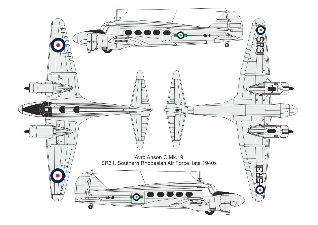 Valom 1/72 Avro Anson C Mk.19 (IAC, SRAF) # 72168
