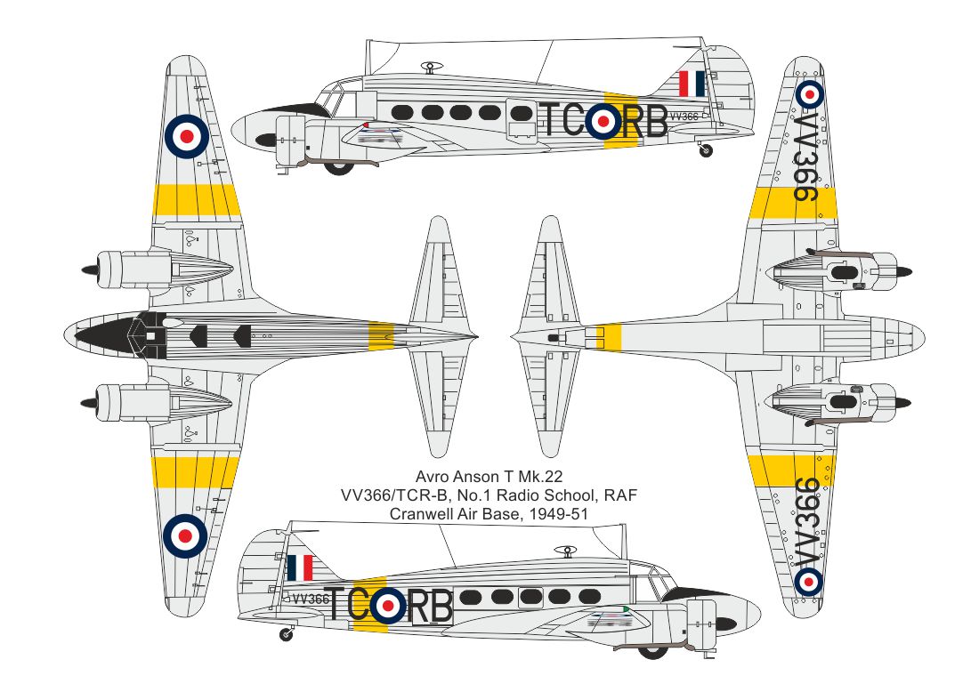 Valom 1/72 Avro Anson T Mk.22 (RAF) # 72169