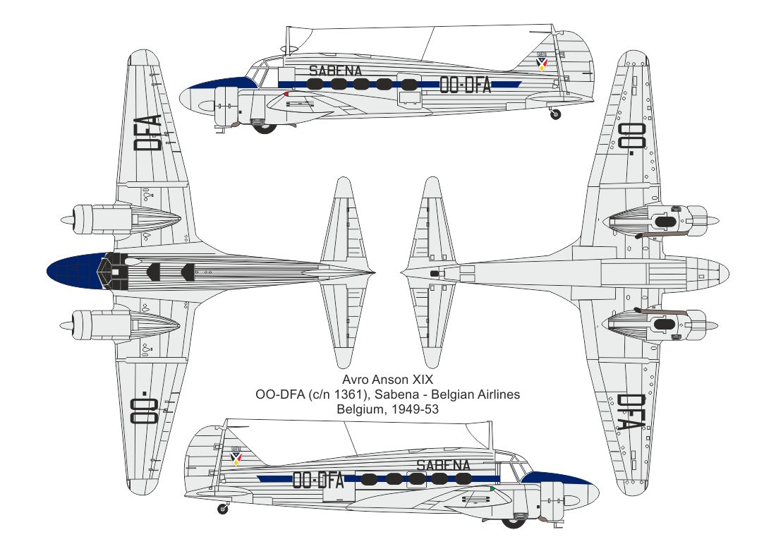 Valom 1/72 Avro Anson XIX (Civilian Users) # 72170