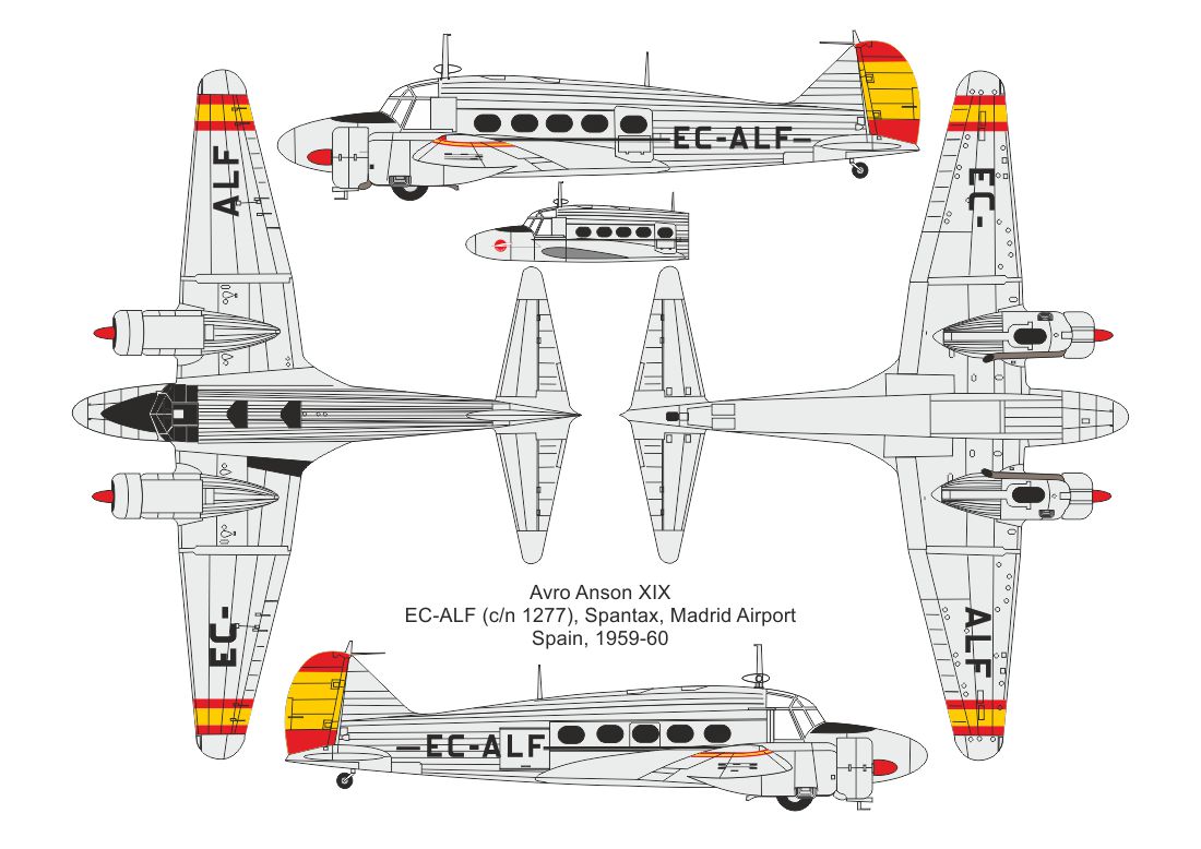 Valom 1/72 Avro Anson XIX (Civilian Users) # 72170