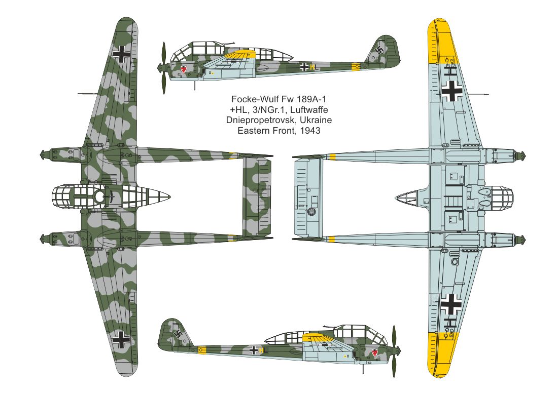 Valom 1/144 Focke-Wulf Fw 189A-1 # 14443