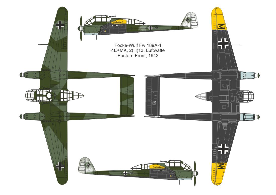 Valom 1/144 Focke-Wulf Fw 189A-1 # 14443