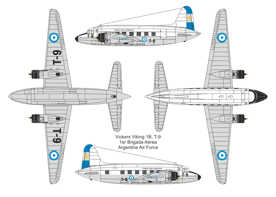 Valom 1/72 Vickers Viking 1B (Argentina, France) # 72174