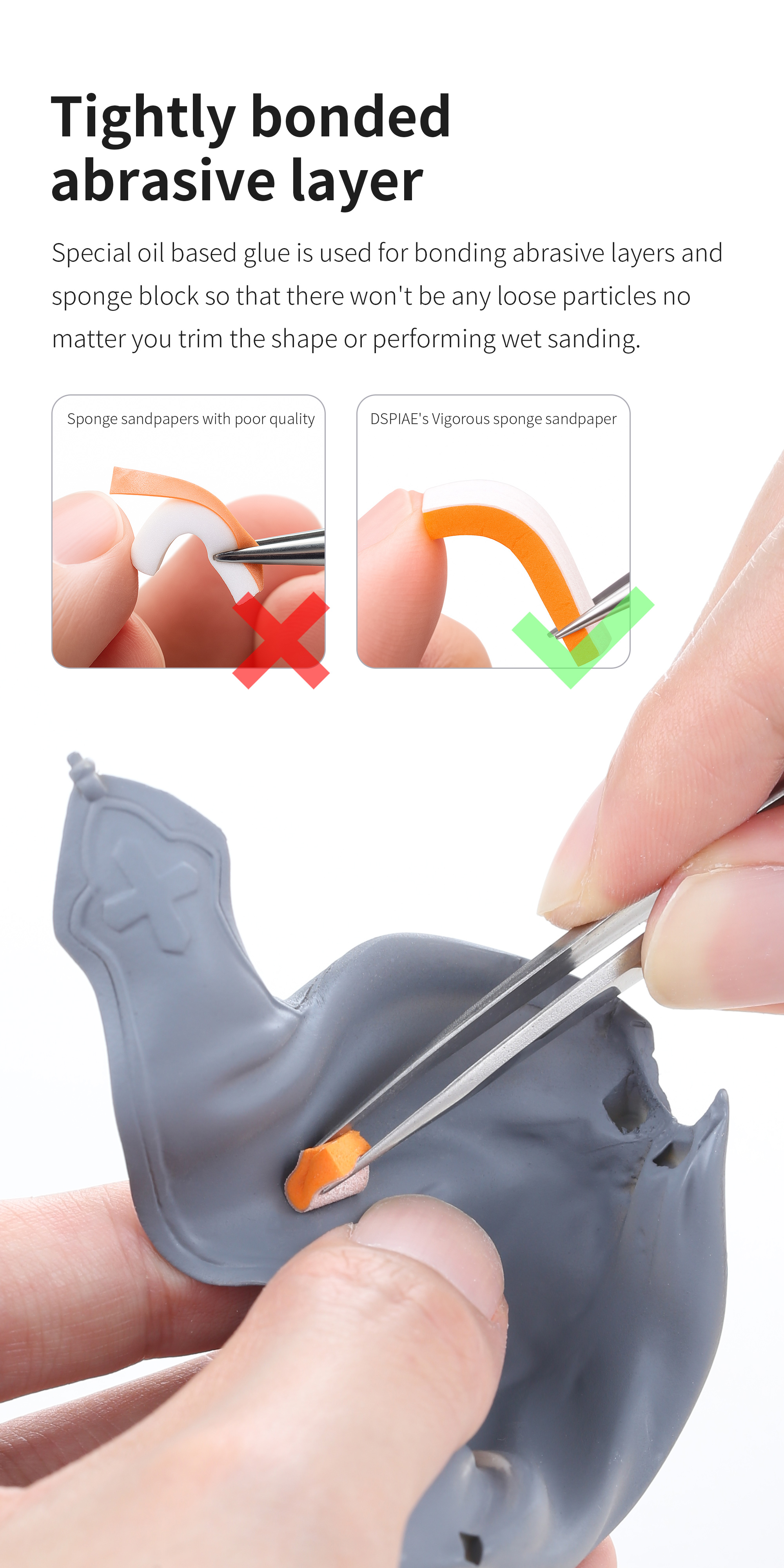 Dspiae Vigorous Sponge Sandpaper Set # XSS-S01