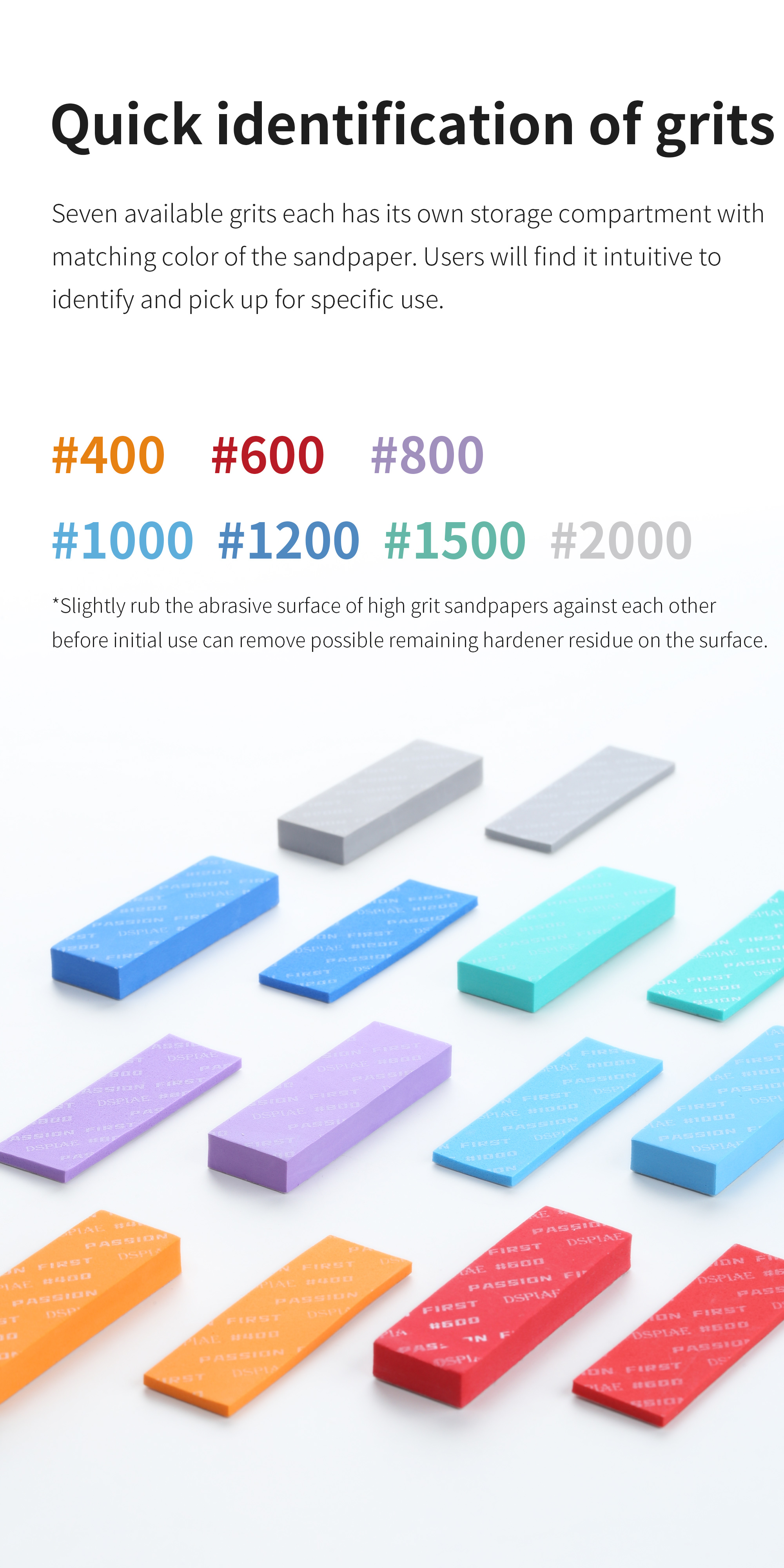 Dspiae Vigorous Sponge Sandpaper Set # XSS-S01